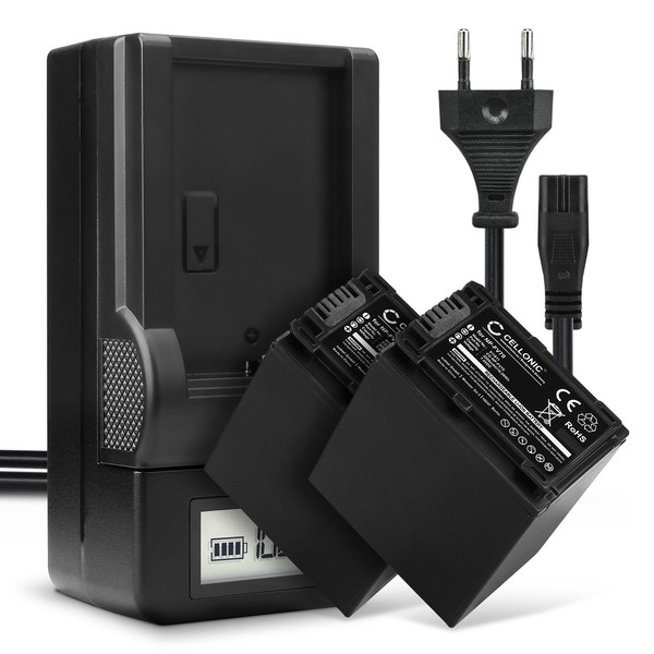 2X Akku FüR Sony HDR-CX270 DCR-SR88 HDR-TD30 HDR-CX200 2200Mah + LadegeräT-image