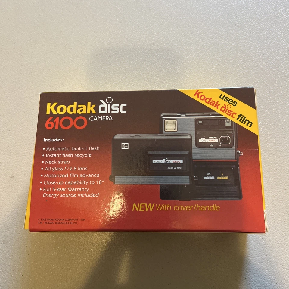 VINTAGE KODAK DISC 6100 CAMERA Close-Up Lens  New In Box! Never Used! - Image 2 of 4