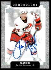 2018-19 Upper Deck Chronology Franchise History Autos Sean Hill Auto Carolina
