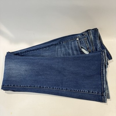 American Eagle Outfitters Bootcut Jeans Blue Denim Stretch Pockets Button Zip