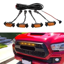 Seven Sparta 4 PCS Grill Led Lights with Fuse Adaptor Compatible with 2016-2023