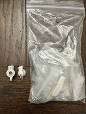 Vintage White Chicken Head Knob with Brass Insert - Tube Amplifiers! Lot of 10