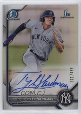 2022 Bowman Chrome Prospect Refractor 121/499 Tyler Hardman #CPA-TH Auto 0l44