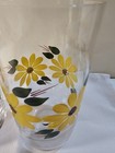 Vintage Vernon Kilns Metlox Brown Eyed Susan Glass Tumblers, HP ,5 1/2 in, EUC — photo 3