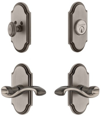 Grandeur ARCPRT_SP_ESET_234_LH Arc Solid Brass Left Handed Single - Grey