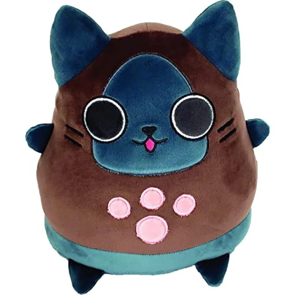 Peluche Monster Hunter Palico grand doudou marron de 45cm pour décorer une chambre de gamer