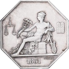 [#1528090] France, Token, Commissaires experts du gouvernement, 1822, Silver, Do