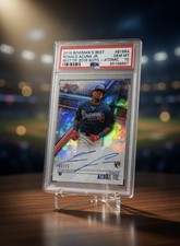 2018 Bowman's Best Ronald Acuna Jr. Atomic Refractor Auto RC #'d 03/25 PSA 10