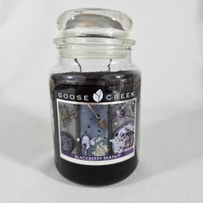 Rare Blackberry Parfait Goose Creek Candle  24oz Jar 2 Wick Retired  