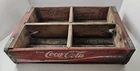 Vintage Red Wooden Wood Coca-Cola Coke Crate