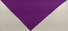 Buster Brown Dog Bandana, Tie On, Purple, White Polka Dots, S, M, L