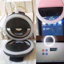 Selfie ring light Portable rechargeable beauty glow light Studio photo light