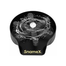 Snamex Glass Rinser for Kitchen Sink - Black Stainless Steel Cup Washer for Sink