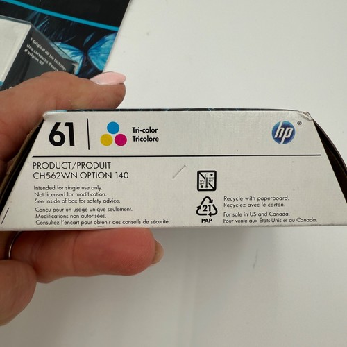 HP #61 2 Pack Combo Ink Cartridge 61 Black and Color - NEW - Picture 14 of 14