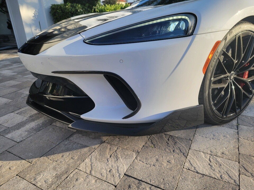 Mclaren GT carbon fiber front bumper inlets / eyebrows trim 