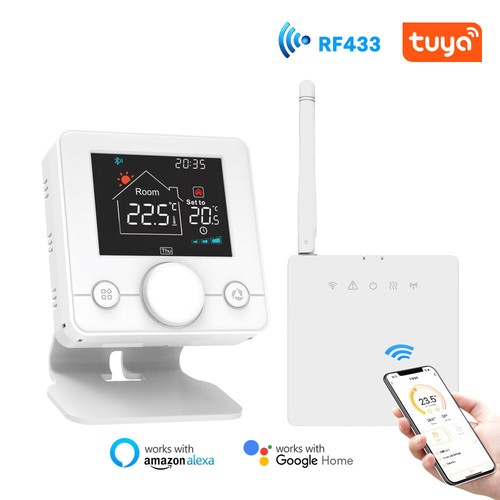 WiFi Smart Thermostat Temperature Tuya APP RF 433MHZ Gas Boiler Water Heating - Picture 4 of 17