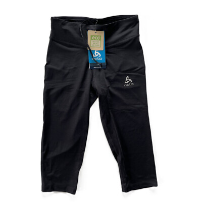 Odlo Essential Running 3/4 Tights Tight Leggings Laufhose Running Schwarz 322991
