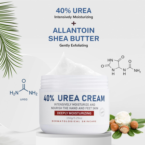40% Urea Cream for Dry Cracked Feet and Hands - Maximum Strength Lotion - Picture 2 of 12