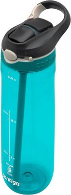 Contigo Ashland Autospout Trinkflasche mit Strohhalm | 720ml große BPA-freie Kun
