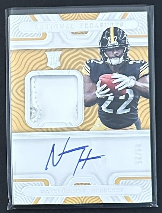 2021 Panini National Treasures Najee Harris #RGS-NH Glove RPA RC Auto #4/25