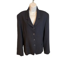 Talbots Vintage Navy 100 Pure Wool Blazer