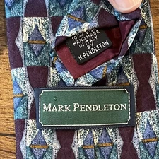 Mark Pendleton Vintage Silk Made In Italy Mens Neck Tie 90’s