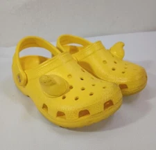 Rare!!! Crocs Peeps Collaboration Classic Clogs Yellow Women's 3 Mens 1