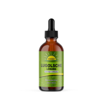 Lugolsche Lösung, Originalrezeptur, Pharmaqualität, 100 ml, mit Pipette