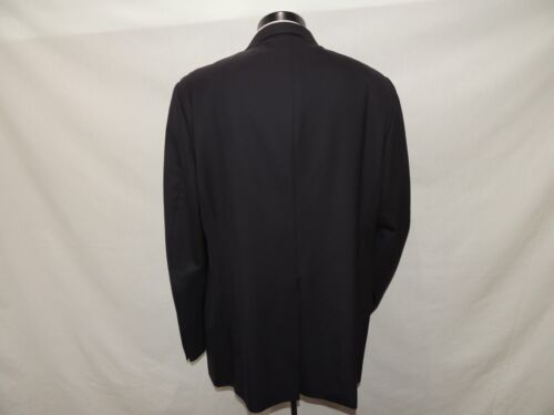 Hickey Freeman Nordstrom Men's 100% wool super 140's Blue blazer jacket 44 XL - Picture 5 of 10
