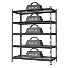 Valuemax 5-Tiers Metal Shelving Unit 48”W x 24”D x 72”H Heavy Duty Storage Rack