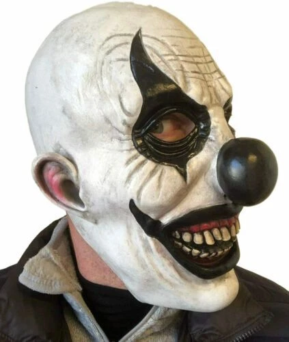 Clown Effrayant Masque Halloween Latex Chauve Tête Evil Horreur - Image 3 of 3