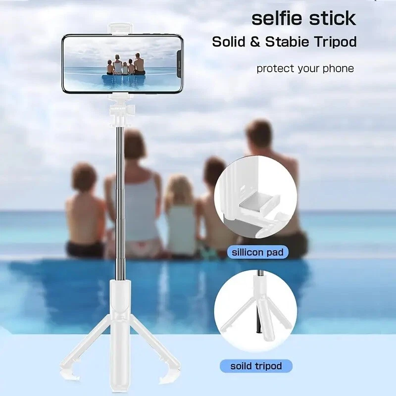 Selfie Stick Tripod Bluetooth Wireless Remote Cellphone Mount Holder Stand - Image 3 of 4