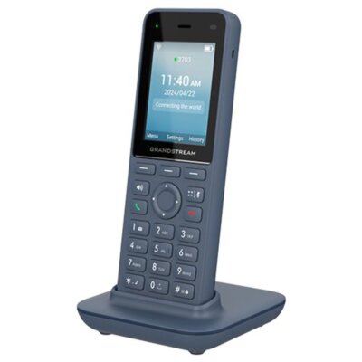 Grandstream WP826 Cordless Wi-Fi IP Phone   Dual-Band Wi-Fi 6 HD Voice 12-Hour T