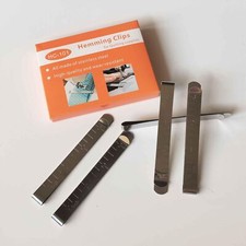 20PCS Stainless Steel Sewing Clips with Ruler Hemming  Quilting Supplies