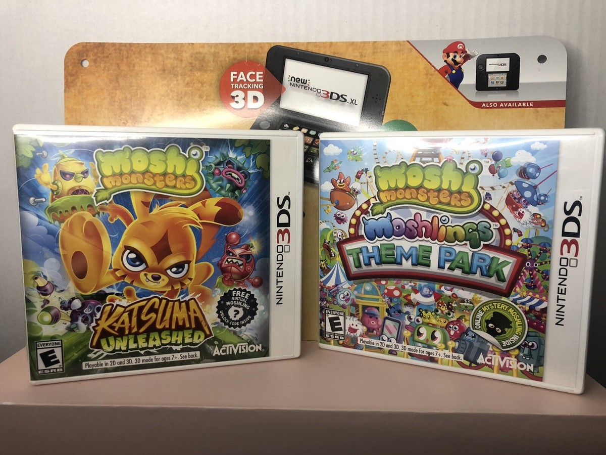 Moshi Monsters: Katsuma Unleashed Theme Park - (Nintendo 3DS, 2DS) Games  Bundle