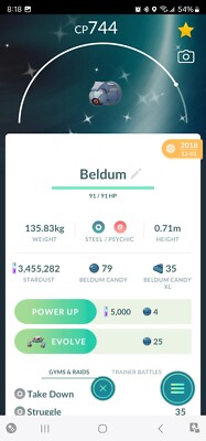 Pokemon Trade - Shiny Beldum from 2018 Lucky trade Guaranteed (30days if needed)