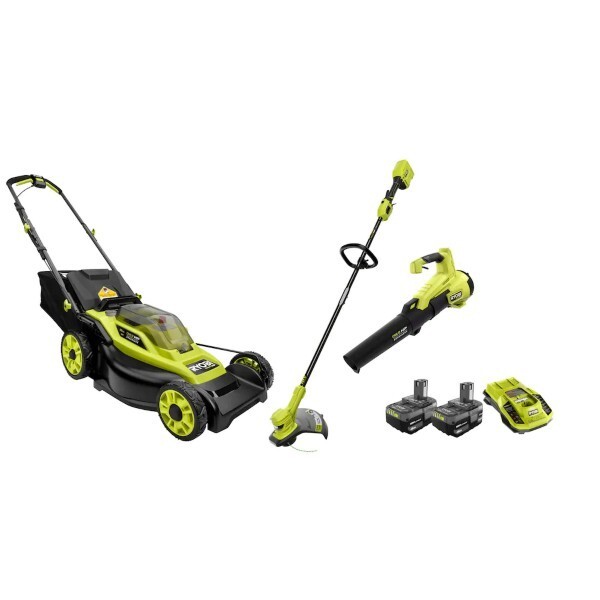 Ryac130 Electric Mower Ryobi 13 Inch Battery Lawn Mower KITS