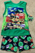 TMNT - Teenage Mutant Ninja Turtles - Boys Pajama Set - Large 10-12 - New