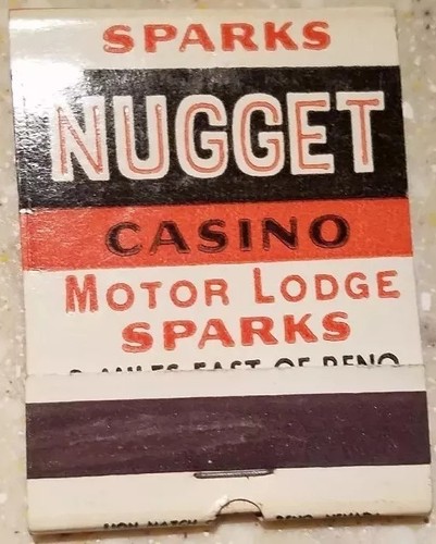 Vintage Nugget Sparks Nevada matchbook