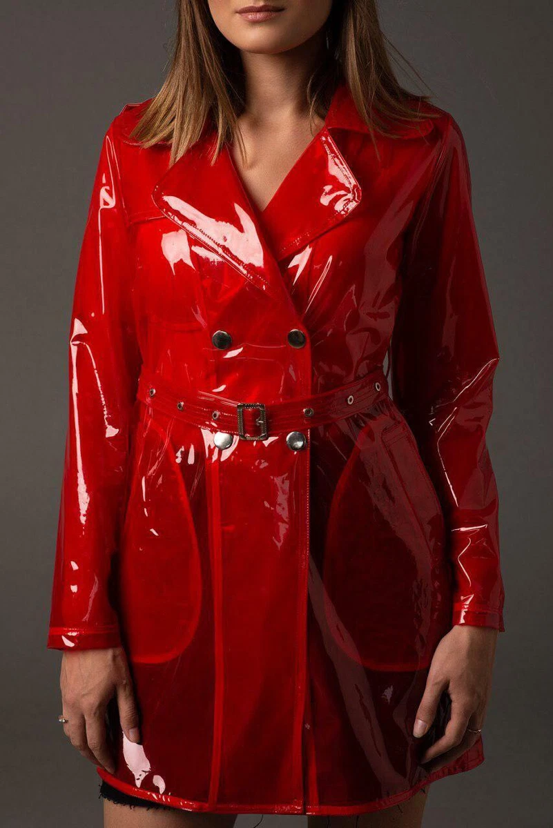 Transparent vinyl raincoat cheap