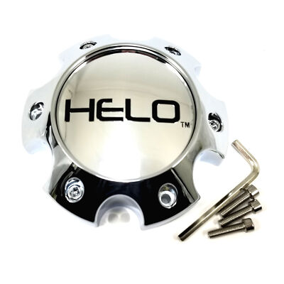 Helo Chrome Center Hub Cap 5-3/4''OD 1-5/8''H Bolt-On Closed-End 1079L145HE1CH-H42