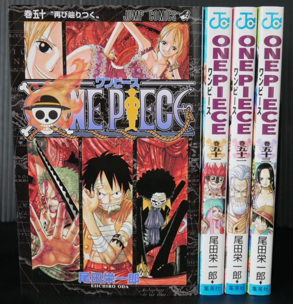 One Piece Manga Vol.50-53 'Sabaody Archipelago' by Eiichiro Oda, Japanese Lot