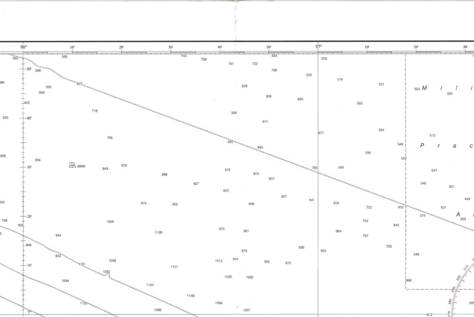 3900 Indonesia E Thailandia Pulau Rondo A Tanjung Jamboaye Carta Mappa ...