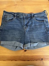 Old Navy Girls Size 8 Blue Jean Shorts Dark Wash EUC