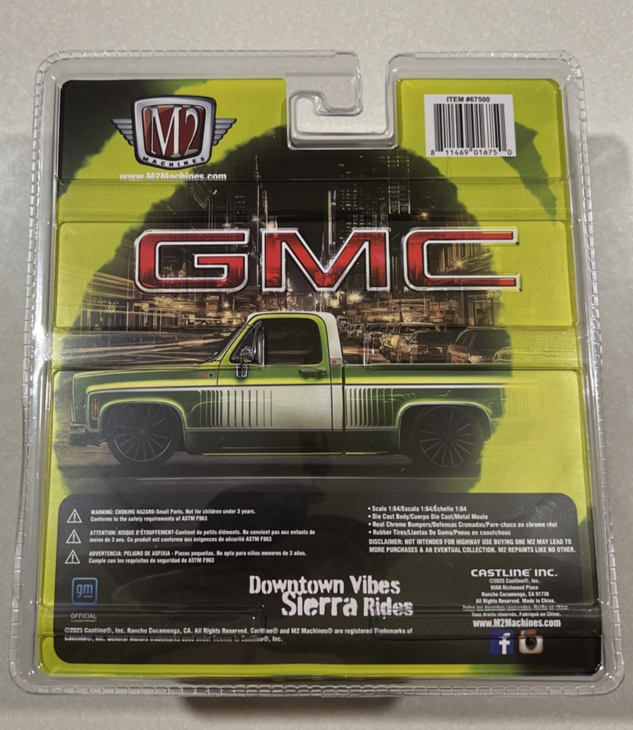 NEW 2025 M2 Machines Downtown Vibes Sierra Rides 1976 GMC SIERRA