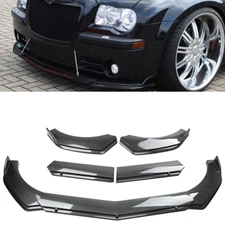 Carbon Fiber Front Bumper Lip Spoiler Splitter For Chrysler 300 Body Kit J