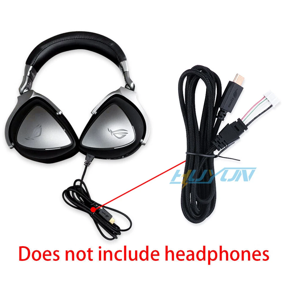 Headset USB-C To 4PIN Kopfhörerkabel für Asus ROG Delta S kabelgebundenes kabel - Image 3 of 4
