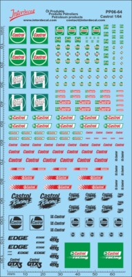 Décalcomanies CASTROL 1/43 Pour Modèles Réduits - Lot Produits Pétroliers 06-B
