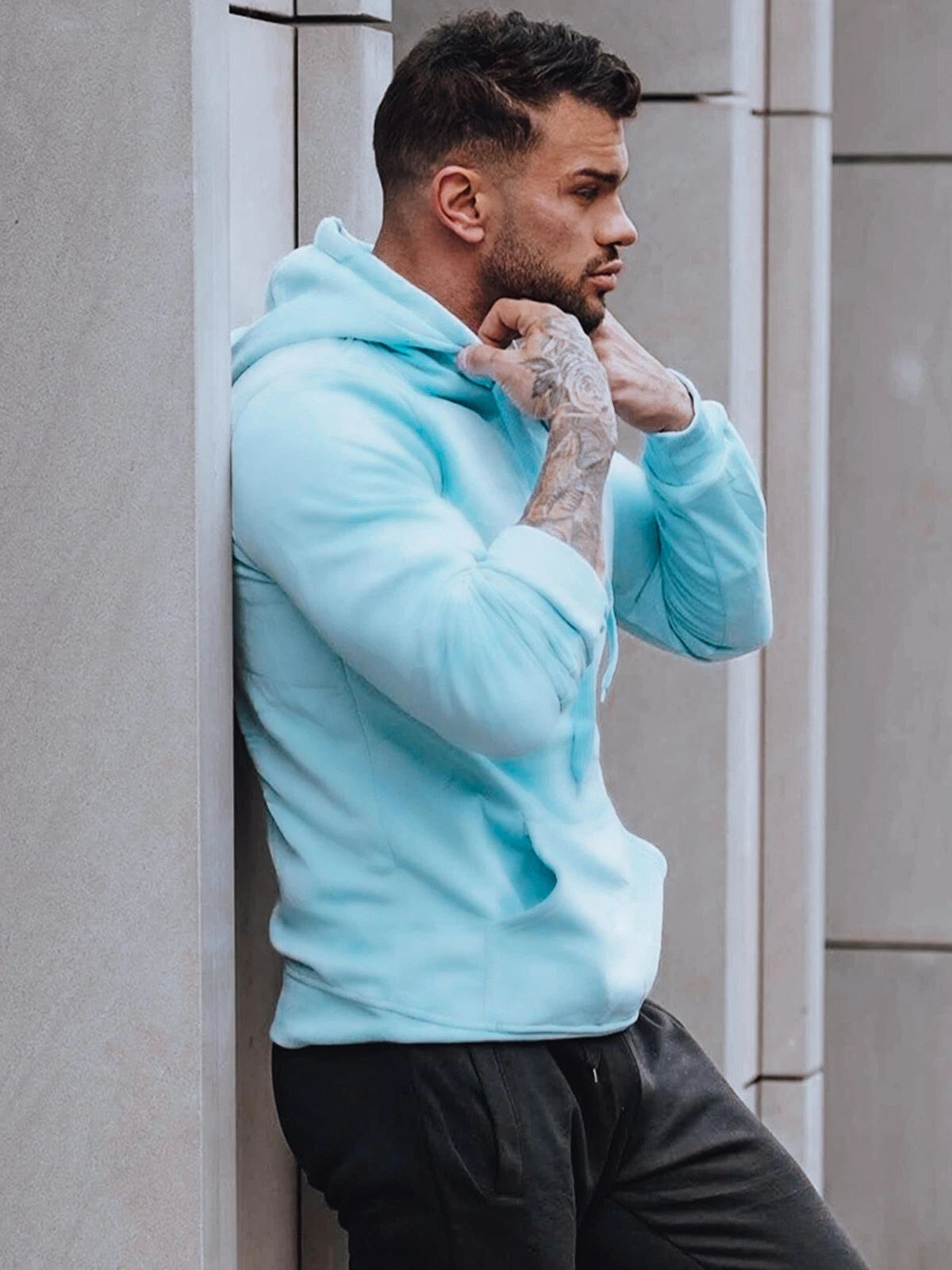 SACAI Felpa con cappuccio uomo felpa con cappuccio pullover tinta unita Basic DSTREET M 2XL