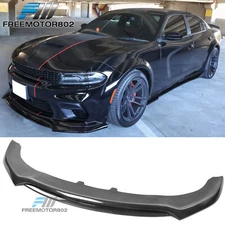 For 20-23 Dodge Charger SRT Scat Widebody V3 Front Bumper Lip Carbon Fiber Print